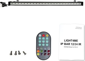 LIGHT4ME IP BAR 24 IR listwa oświetleniowa belka LED IP65 Bluetooth oświetlenie sceniczne sterowane smartfonem pilot 6
