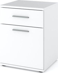 SZAFKA NOCNA BIAŁA 40 CM Z 1 SZUFLADĄ 1 PÓŁKĄ STOLIK NOCNY DO SYPIALNI LOFT 1