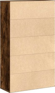 vidaXL Regał, przydymiony dąb, 60x24x101,5 cm, materiał drewnopochodny 7