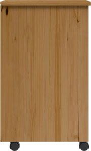 Szafka na kółkach MOSS, z szufladami, miodowy brąz, sosna 4