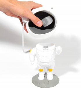 Hello Case Lampka Nocna LED Projektor Gwiazd Galaktyk Kosmos Astronauta Stojący Pilot 6