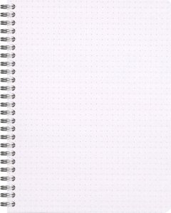 Rhodia kollegiehæfte - spiral indbundet A5 dotted papir - sort omslag - 80gram - 160 sider/80 ark (Rhodia nr. 193439C) 2