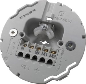 LAURITZ KNUDSEN Lampeudtag Ø83 5-polet 16A/440V hvid 2