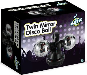 Music - Twin Mirror Ball lamp LED (501114) /Lights and Sound /Silver 2