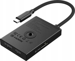 HUB Rozdzielacz 4w1 USB TYPE-C na 1x HDMI 4K 3x USB-C PD3.0 10Gbps / Ulanzi H1 10