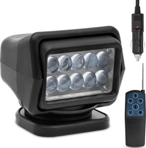 Reflektor poszukiwawczy szperacz LED z magnetyczną podstawą i pilotem na samochód łódź 9-32 V 50 W 1