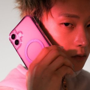 Skinarma etui Saido iPhone 16 Plus 6.7"   Magnetic Charging różowy/pink 10