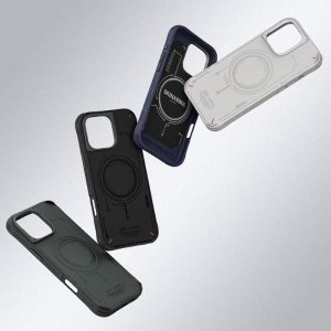 Skinarma etui Mecha iPhone 16 Pro Max     6.9" Magnetic Charging oliwkowy/olive 12