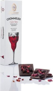 Dark chocolate with dried sour cherries and rose petals Laurence Chommelier Red Wine, 100 g 1