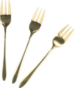 Dessert fork set Homla STILO Gold, 3 pcs. 4