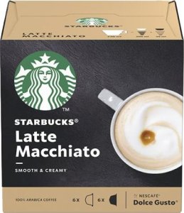 Coffee capsules compatible with NESCAFE(r) Dolce Gusto(r) Starbucks Latte Macchiato, 6 + 6 pcs. 18
