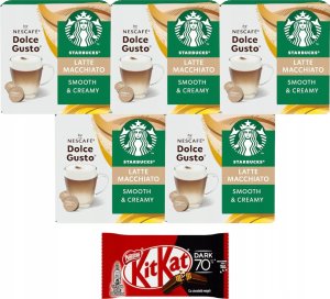Coffee capsules compatible with NESCAFE(r) Dolce Gusto(r) Starbucks Latte Macchiato, 6 + 6 pcs. 10