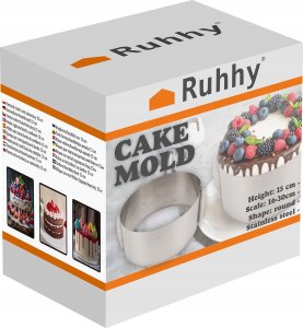Ruhhy Forma do ciast / rant cukierniczy - stal nierdzewna, 20cm (24619) 2