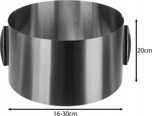 Ruhhy Forma do ciast / rant cukierniczy - stal nierdzewna, 20cm (24619) 3