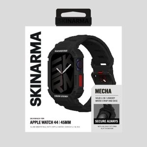 Skinarma pasek+etui Mecha 2in1 Apple      Watch 45/44mm czarny/black 4