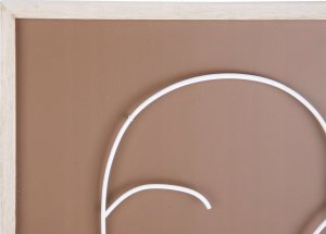 Dekoracja ścienna z metalowym motywem twarzy, ART LINE 2