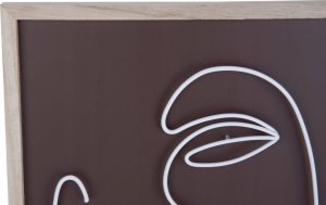 Dekoracja ścienna z metalowym motywem twarzy, ART LINE 2