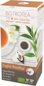 Organic tea capsules for Nespresso(r) machines Bistro Tea English Breakfast, 10 pcs. 1