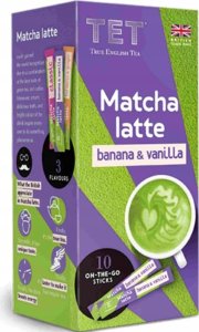 Instant tea drink True English Tea Matcha Latte Banana & Vanilla, 10 pcs. 1