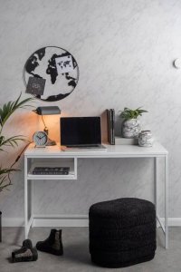 Metalowa tablica na notatki, w kształcie Ziemii, WORLD, Ø 50 cm 3