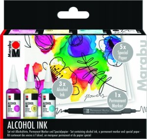 Marabu Alcohol Ink set FLOWERS (3x20ml) 1