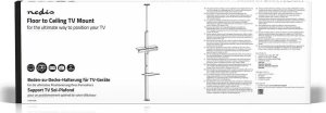 Nedis TVSM5750BK uchwyt do telewizorów 177,8 cm (70") Czarny, Srebrny 6