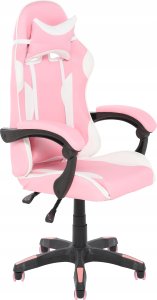 GAMING CHAIR OTE 58X61X119CM. WHITE/PINK 1