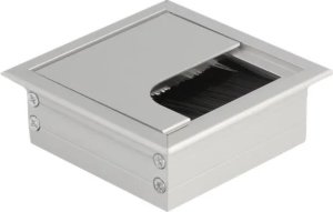 DeLOCK 66860 organizator na kable Biurko Cable grommet Srebrny 1 szt. 1