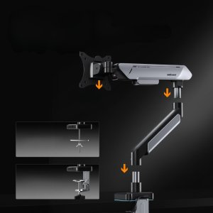 Uchwyt do monitora regulowany obrotowy Stealth II PRO RGB 17"- 42" czarny 15