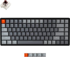 Keychron - K2 Wireless Mechanical Keyboard v2 - Bezprzewodowa Klawiatura Mechaniczna RGB Aluminium Brown A 5