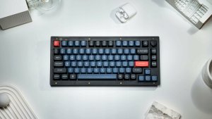 Keychron - V1 QMK Custom Mechanical Keyboard - Klawiatura mechaniczna Frosted Black Keychron K Pro Brown Fully Assembled Knob 8