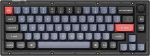Keychron V2 QMK Custom Mechanical Keyboard Fully Assembled Knob / Frosted Black (Translucent) / Keychron K Pro Red 2