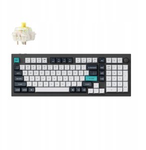 Keychron Q5 Max QMK/VIA Wireless Custom Mechanical Keyboard Fully Assembled Knob / Carbon Black / Gateron Jupiter Banana 1