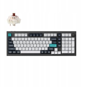 Keychron Q5 Max QMK/VIA Wireless Custom Mechanical Keyboard Fully Assembled Knob / Carbon Black / Gateron Jupiter Brown 1