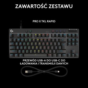 Klawiatura Logitech G PRO X TKL Rapid  (920-013233) 9
