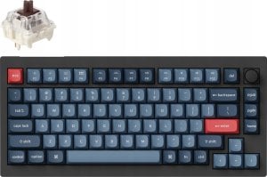 Keychron - V1 Max QMK/VIA Wireless Custom Mechanical Keyboard - Klawiatura mechaniczna Fully Assembled Knob Brown 1