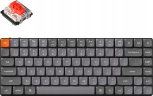 Keychron - K3 Max QMK/VIA Wireless Custom Mechanical Keyboard - Niskoprofilowa Bezprzewodowa Klawiatura Mechaniczna Białe Gateron Red 1