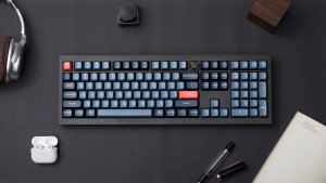 Keychron - V6 Max QMK/VIA Wireless Custom Mechanical Keyboard - Klawiatura mechaniczna Fully Assembled Knob Brown 5