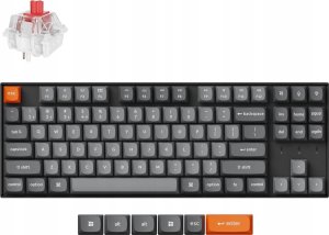 Keychron K8 Max QMK Wireless Mechanical Keyboard Fully Assembled (Hot-Swappable) / RGB Backlight / Keychron Super Red 1