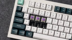 Keychron Q5 HE QMK Wireless Custom Keyboard Fully Assembled Knob / Shell White / Gateron Double-Rail Magnetic Nebula Switch 6