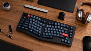 Keychron - V10 Max QMK/VIA Wireless Custom Mechanical Keyboard - Klawiatura mechaniczna Fully Assembled Knob Banana 3