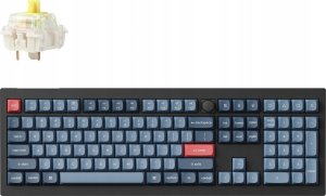 Keychron - V6 Max QMK/VIA Wireless Custom Mechanical Keyboard - Klawiatura mechaniczna Fully Assembled Knob Banana 1