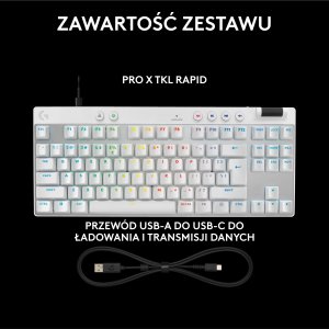 Klawiatura Logitech G PRO X TKL Rapid  (920-013242) 9