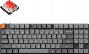 Keychron K13 Max QMK/VIA Wireless Custom Mechanical Keyboard White Backlight / Low Profile Gateron Mechanical / Red 1
