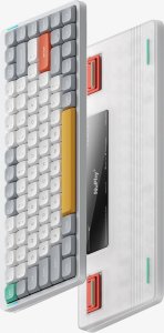 Nuphy - Air75 V2 Wireless Mechanical Keyboard - Bezprzewodowa Klawiatura Mechaniczna Slim Ionic White Brown 3