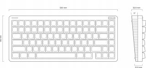 Nuphy - Halo75 v2 Wireless Mechanical Keyboard - Bezprzewodowa Klawiatura Mechaniczna Obsidian Black Silent Red Clear-Top 5