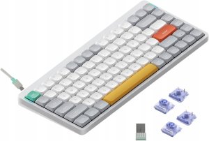 Klawiatura Nuphy - Air75 V2 Wireless Mechanical Keyboard - Bezprzewodowa Klawiatura Mechaniczna Slim Ionic White Wisteria 9