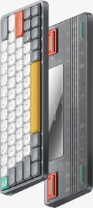 Klawiatura Nuphy - Air60 V2 Wireless Mechanical Keyboard - Bezprzewodowa Klawiatura Mechaniczna Slim Lunar Gray Moss 3