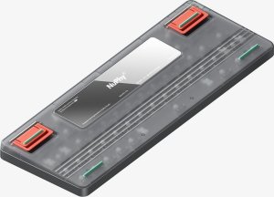 Nuphy - Air60 V2 Wireless Mechanical Keyboard - Bezprzewodowa Klawiatura Mechaniczna Slim Lunar Gray Red 5