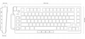Klawiatura Nuphy Field75 HE Gateron Magnetic White 5